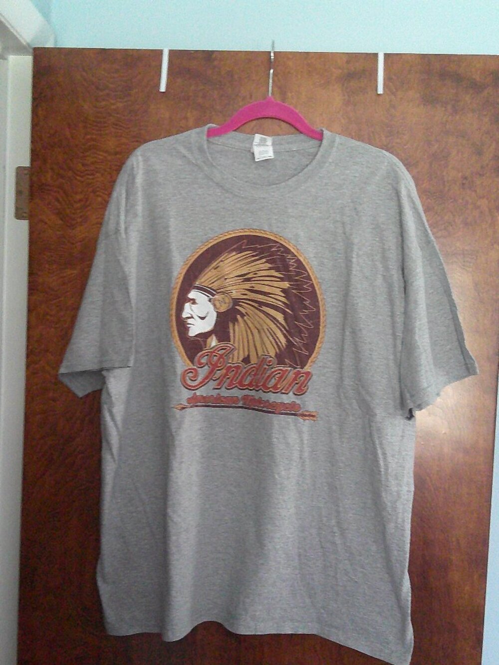 Men's 2XL gray Indian Motorcycles T‎ Shirt